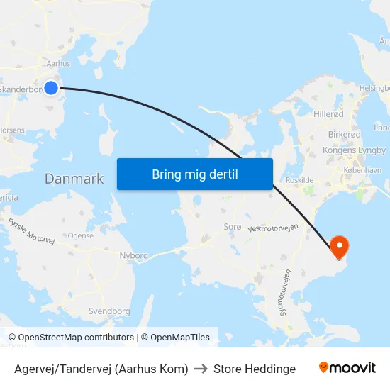 Agervej/Tandervej (Aarhus Kom) to Store Heddinge map