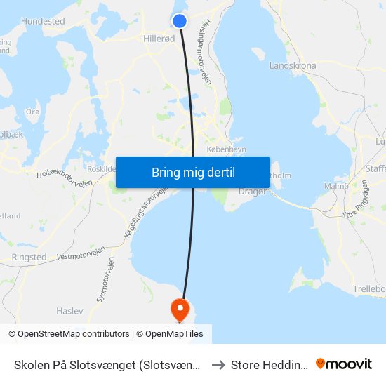 Skolen På Slotsvænget (Slotsvænget) to Store Heddinge map