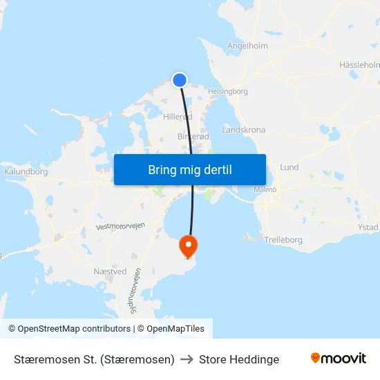 Stæremosen St. (Stæremosen) to Store Heddinge map