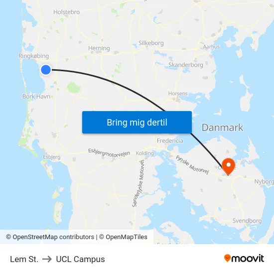 Lem St. to UCL Campus map
