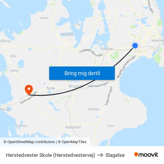 Herstedvester Skole (Herstedvestervej) to Slagelse map