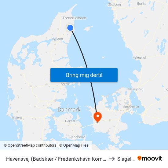 Havensvej (Badskær / Frederikshavn Kommune) to Slagelse map