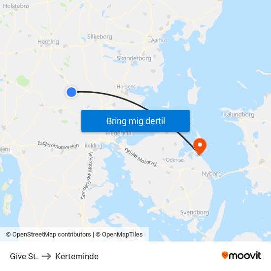 Give St. to Kerteminde map