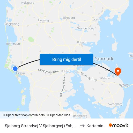 Sjelborg Strandvej V Sjelborgvej (Esbjerg) to Kerteminde map