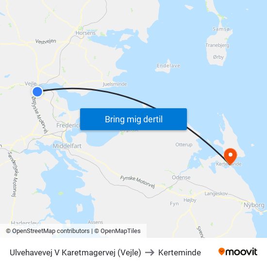 Ulvehavevej V Karetmagervej (Vejle) to Kerteminde map