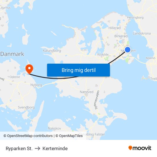 Ryparken St. to Kerteminde map