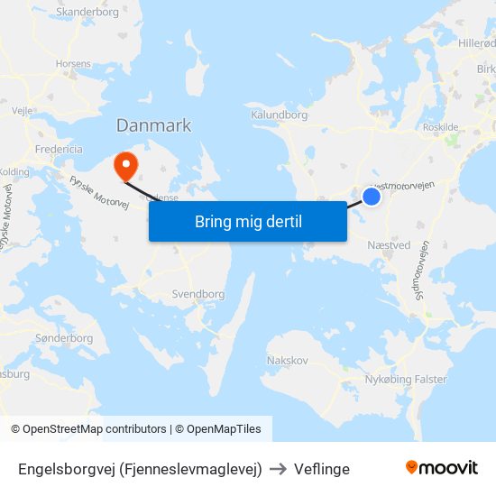 Engelsborgvej (Fjenneslevmaglevej) to Veflinge map