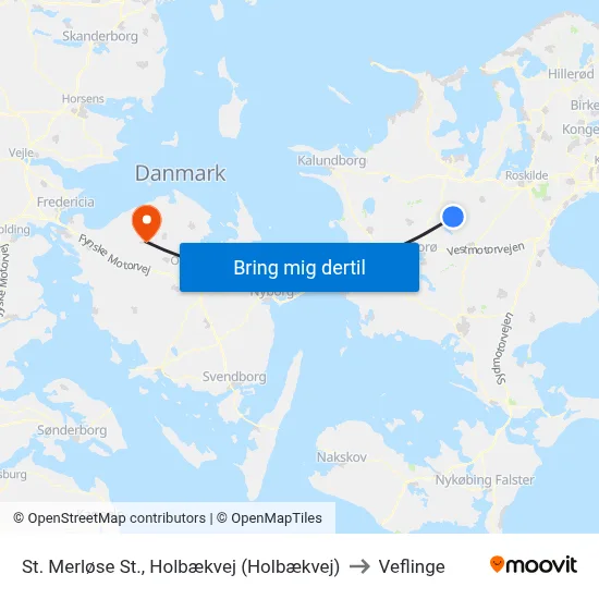 St. Merløse St., Holbækvej (Holbækvej) to Veflinge map