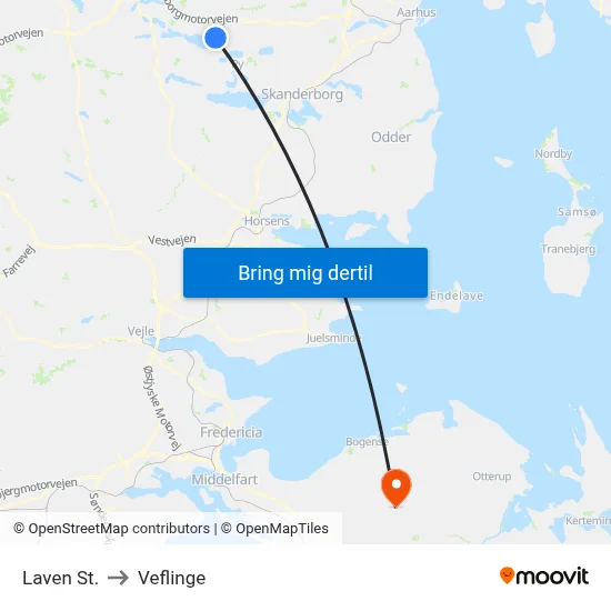 Laven St. to Veflinge map