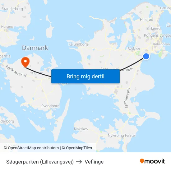 Søagerparken (Lillevangsvej) to Veflinge map