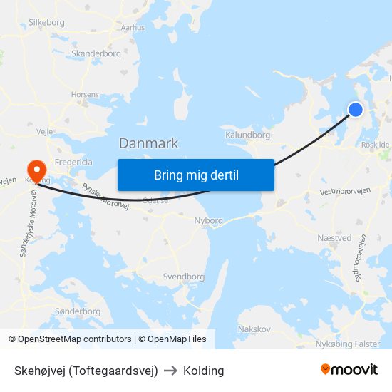 Skehøjvej (Toftegaardsvej) to Kolding map