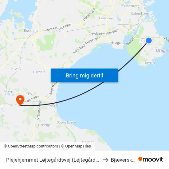 Plejehjemmet Løjtegårdsvej (Løjtegårdsvej) to Bjæverskov map