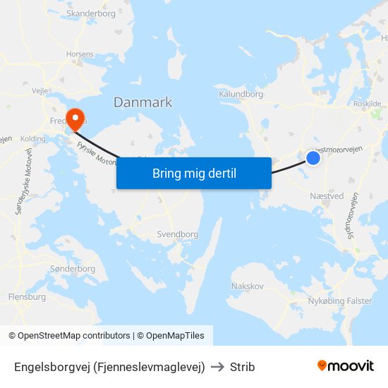 Engelsborgvej (Fjenneslevmaglevej) to Strib map