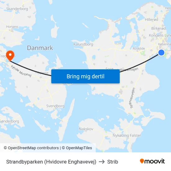 Strandbyparken (Hvidovre Enghavevej) to Strib map
