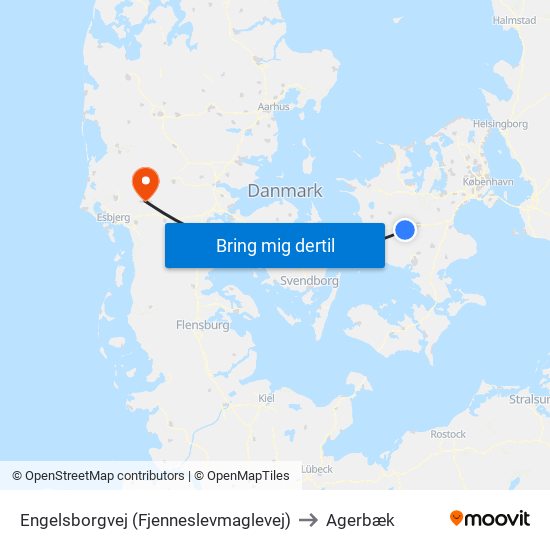 Engelsborgvej (Fjenneslevmaglevej) to Agerbæk map