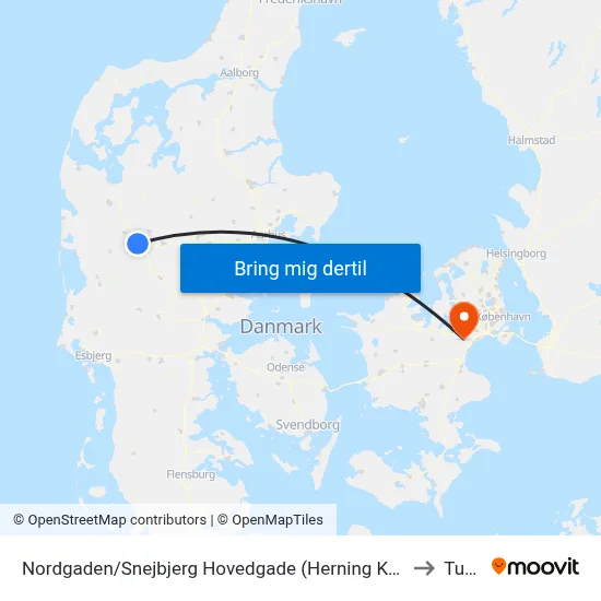 Nordgaden/Snejbjerg Hovedgade (Herning Kom) to Tune map