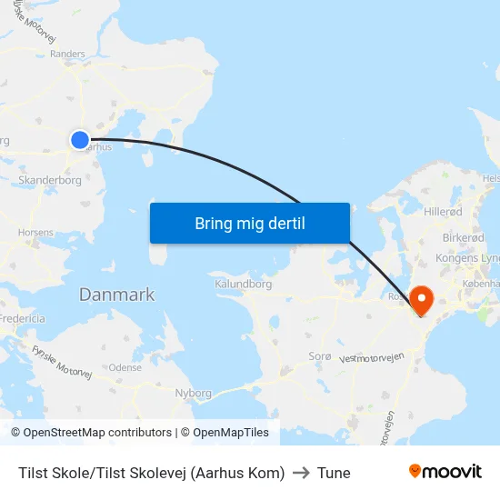 Tilst Skole/Tilst Skolevej (Aarhus Kom) to Tune map