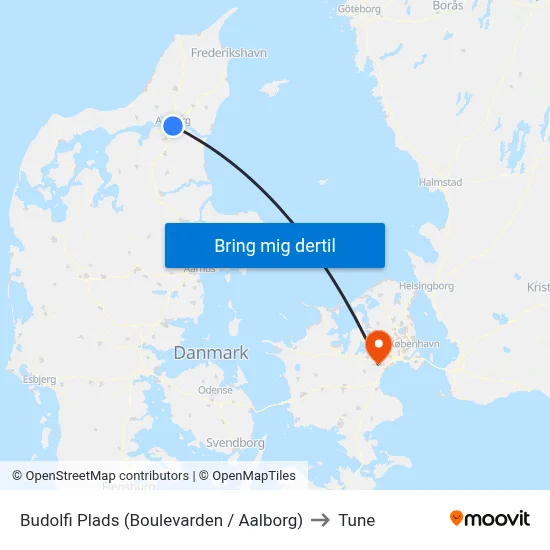 Budolfi Plads (Boulevarden / Aalborg) to Tune map