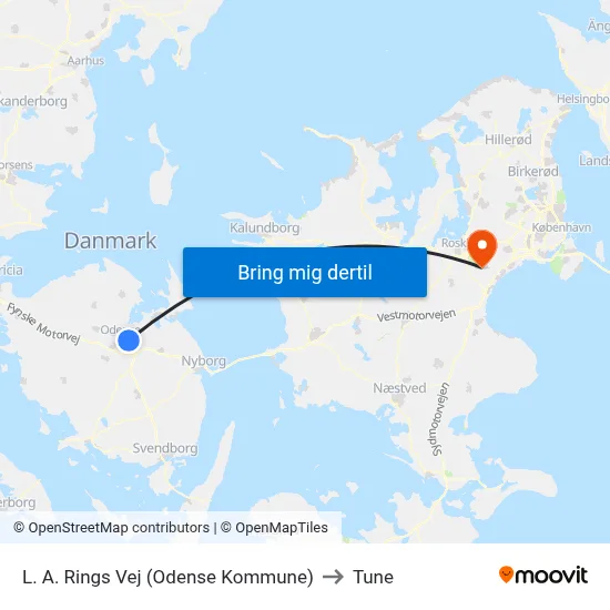 L. A. Rings Vej (Odense Kommune) to Tune map