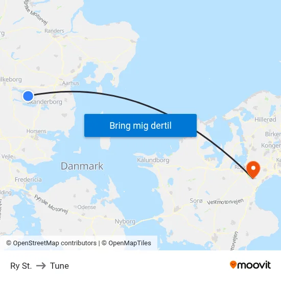 Ry St. to Tune map
