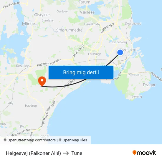 Helgesvej (Falkoner Allé) to Tune map
