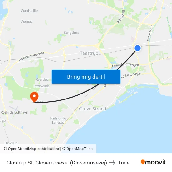 Glostrup St. Glosemosevej (Glosemosevej) to Tune map
