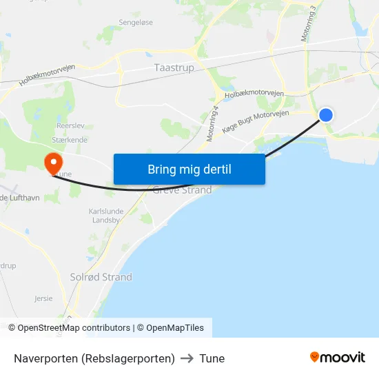 Naverporten (Rebslagerporten) to Tune map