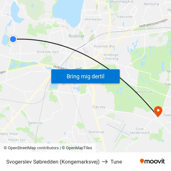 Svogerslev Søbredden (Kongemarksvej) to Tune map