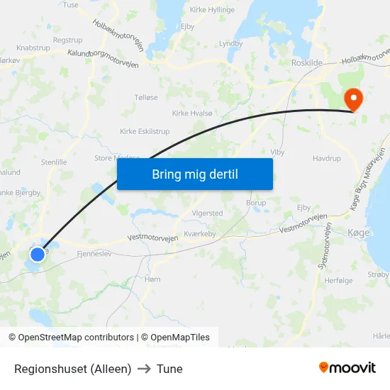 Regionshuset (Alleen) to Tune map