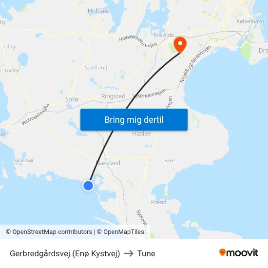 Gerbredgårdsvej (Enø Kystvej) to Tune map