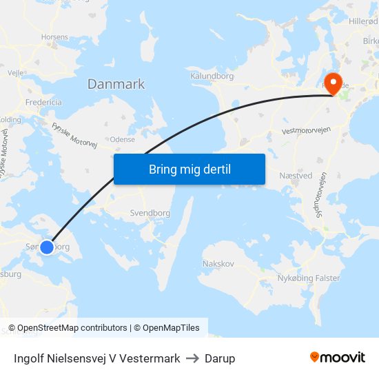 Ingolf Nielsensvej V Vestermark to Darup map