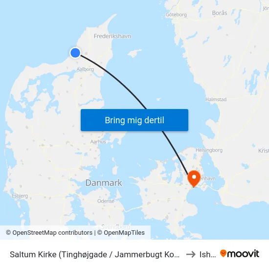 Saltum Kirke (Tinghøjgade / Jammerbugt Komm.) to Ishøj map