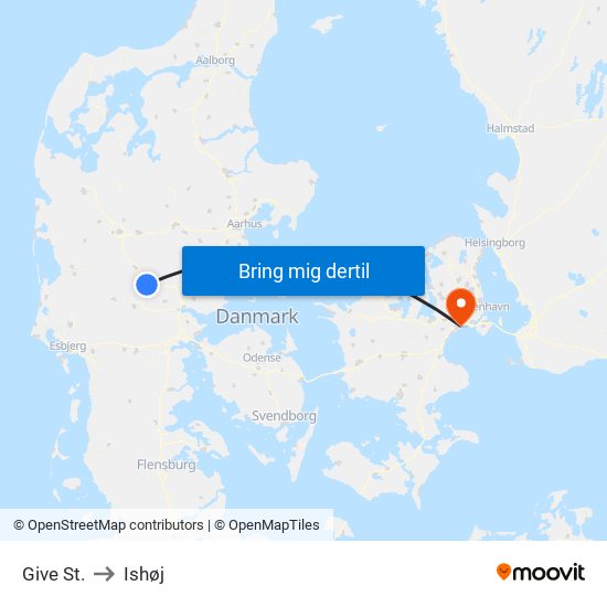 Give St. to Ishøj map