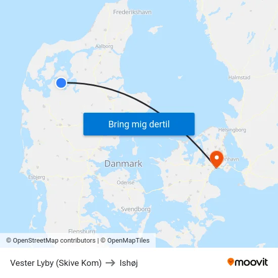 Vester Lyby (Skive Kom) to Ishøj map