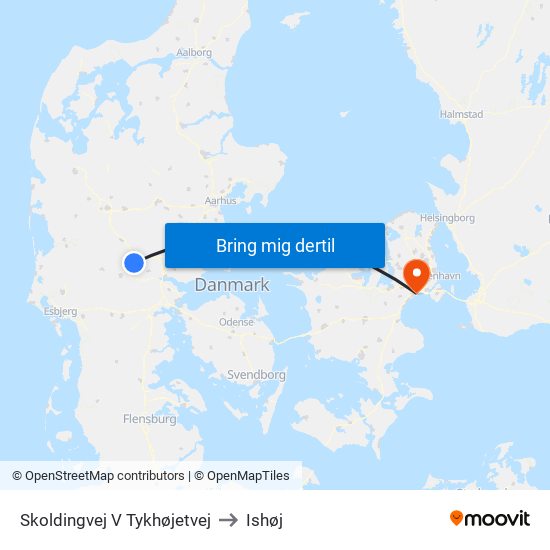 Skoldingvej V Tykhøjetvej to Ishøj map