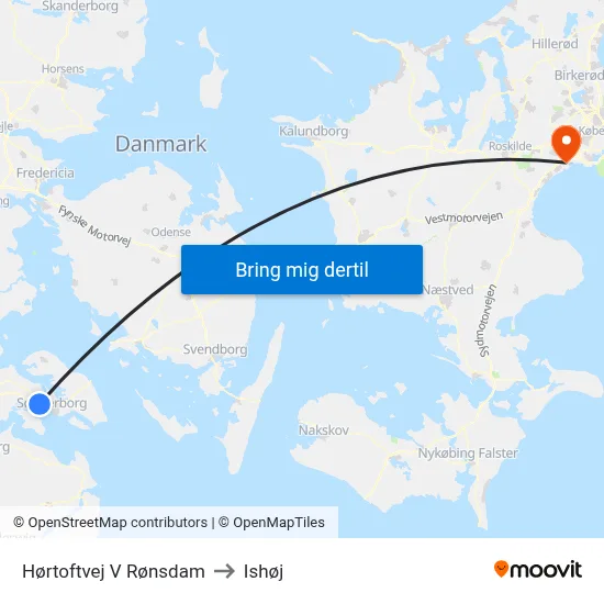 Hørtoftvej V Rønsdam to Ishøj map