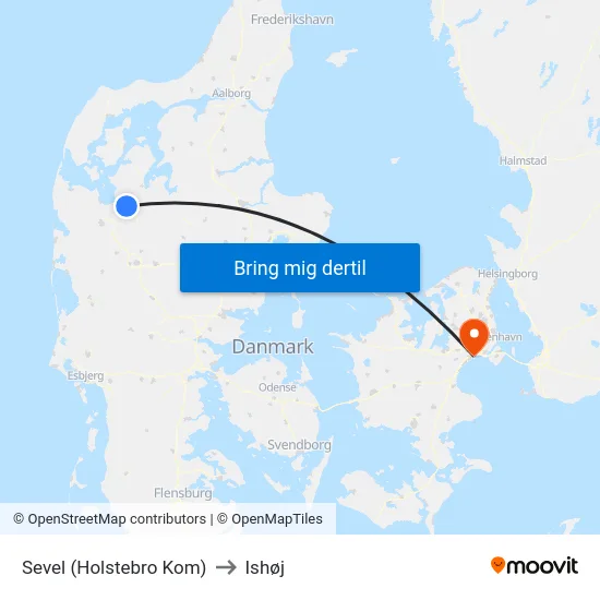 Sevel (Holstebro Kom) to Ishøj map