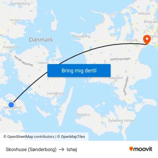 Skovhuse (Sønderborg) to Ishøj map