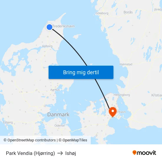 Park Vendia (Hjørring) to Ishøj map