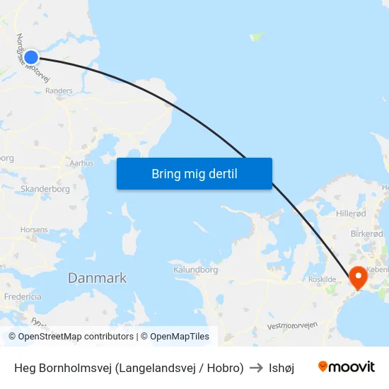 Heg Bornholmsvej (Langelandsvej / Hobro) to Ishøj map