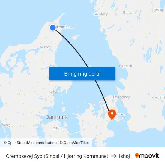 Oremosevej Syd (Sindal / Hjørring Kommune) to Ishøj map