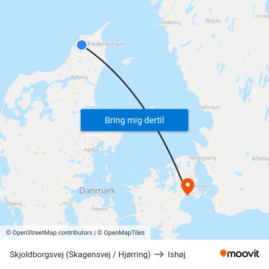 Skjoldborgsvej (Skagensvej / Hjørring) to Ishøj map