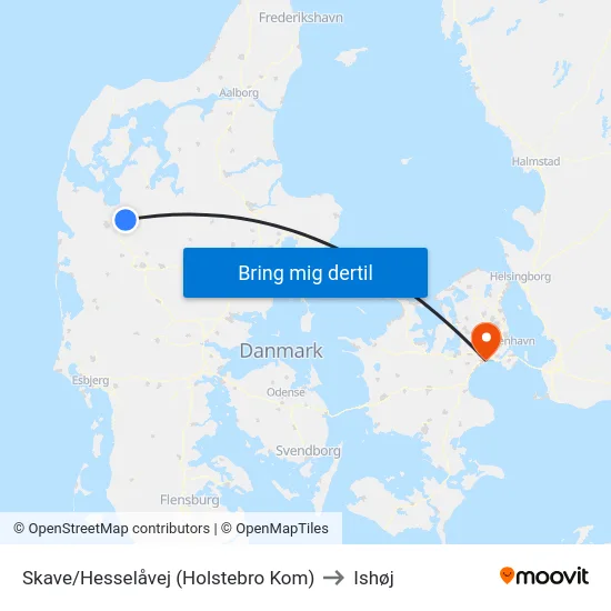 Skave/Hesselåvej (Holstebro Kom) to Ishøj map