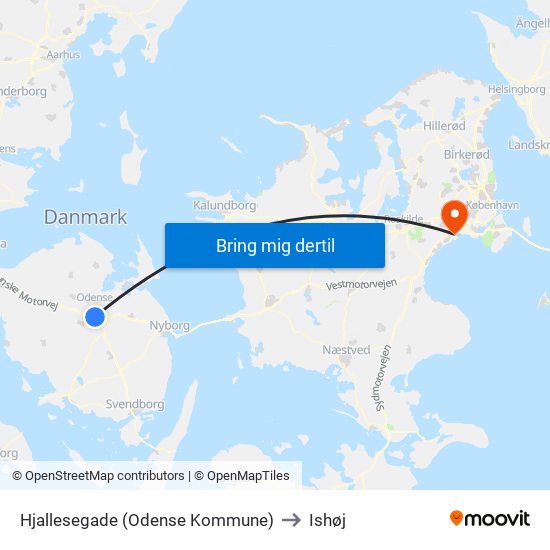 Hjallesegade (Odense Kommune) to Ishøj map
