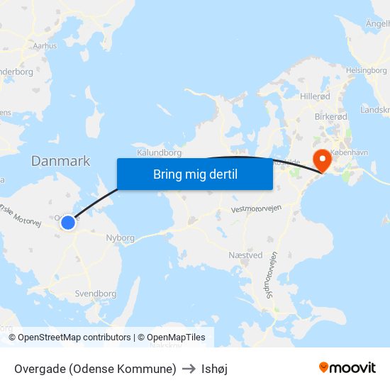 Overgade (Odense Kommune) to Ishøj map