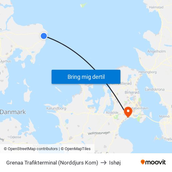 Grenaa Trafikterminal (Norddjurs Kom) to Ishøj map