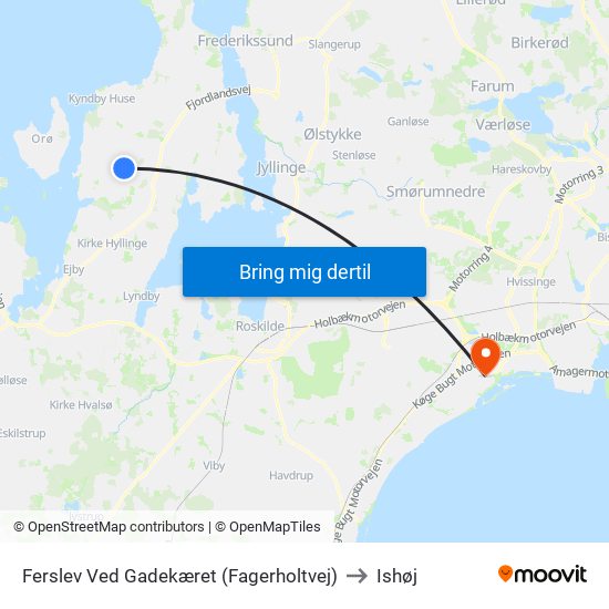 Ferslev Ved Gadekæret (Fagerholtvej) to Ishøj map