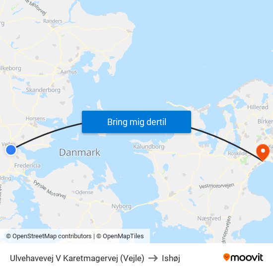 Ulvehavevej V Karetmagervej (Vejle) to Ishøj map