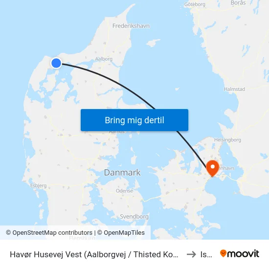 Havør Husevej Vest (Aalborgvej / Thisted Kommune) to Ishøj map