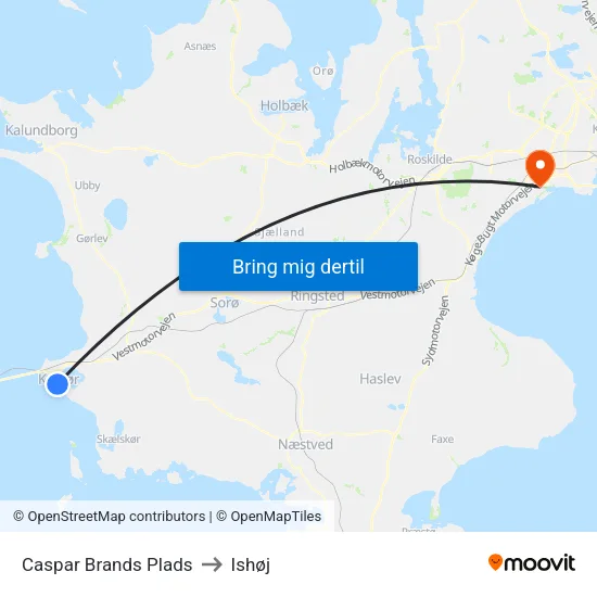 Caspar Brands Plads to Ishøj map